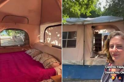 Doktor olarak Bodrum'a atandı, kirayı uçuk bulunca çadırda yaşamaya başladı