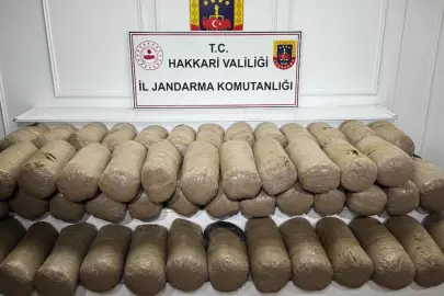 Hakkari'de 503 kilo esrar ele geçirildi