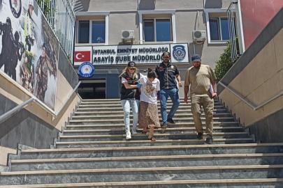 157 suç kaydı bulunan hamile firari yakalandı. 8'inci çocuğuna hamile çıktı