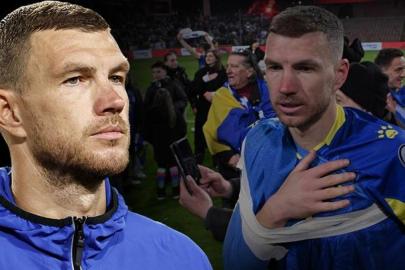 Edin Dzeko'dan ABD'ye gözdağı! 'Şans eseri buraya gelmedik'