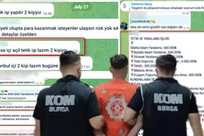Çetelerden Telegram'da tarife paylaşımı: "Yaralama 600 bin, tehdit 300 bin lira"